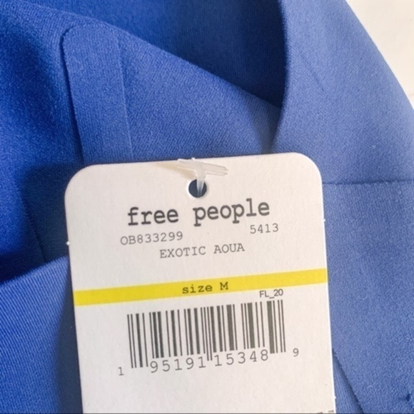 NWT Free People Sage Longline Bralette Aqua M - Picture 5 of 6